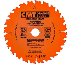 Диск пильный по дереву (235х30х2,8/1,8 мм; Z24) CMT 290.235.24M