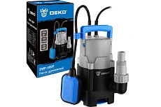 Насос дренажный Deko DWP-400P (грязевая, поплавок, 220В, 400Вт, пластик) 076-0542