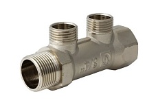 Коллектор резьбовой Aqualink вн-нар 3/4, 1/2х2 (Цена за упаковку 2 шт.) арт. 2421