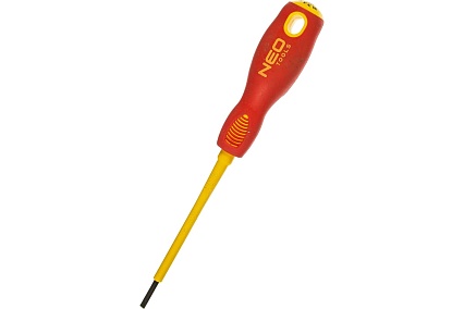 Шлицевая отвертка Neo Tools 2.5x75 мм 1000 В CrMo 04-051