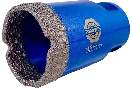 Коронка алмазная по керамограниту для УШМ 35 мм, М14, сухой рез TORGWIN T465353