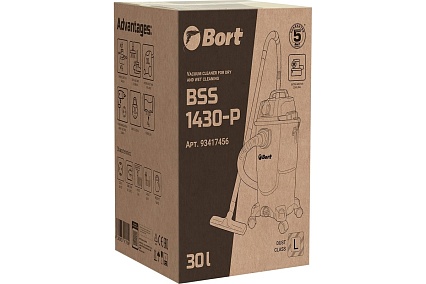 Пылесос для сухой и влажной уборки Bort BSS-1430-P 93417456