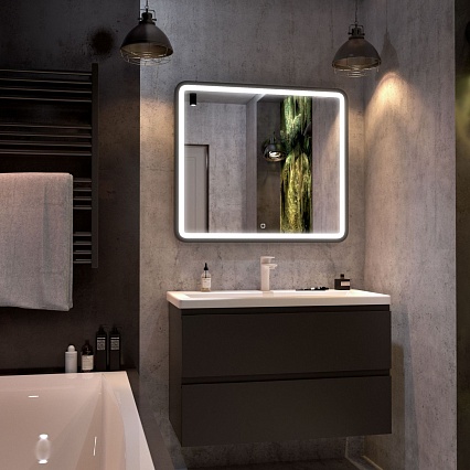 Мебель для ванной Art&Max Bianchi 100 см, серый матовый