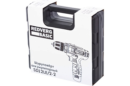 Аккумуляторный шуруповерт Redverg Basic SD12LE/2-2 6680817