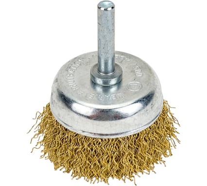 Кордщетка чашеобразная латунная 50 мм, в блистере Rockforce RF-BCR002(29062)