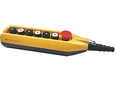 Пульт управления EMAS 7-ми кнопочный, с аварийной кнопкой 40 мм, 250 В, 4А PV7E40B222