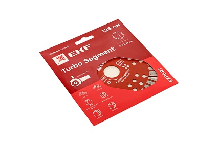 Диск алмазный Turbo Segment (125x22.23 мм) Expert EKF dd-125ts