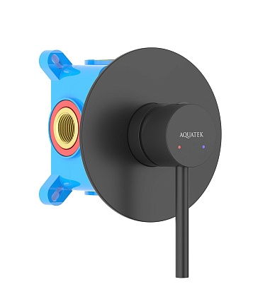 Смеситель для душа Aquatek Европа AQ1366MB черный матовый
