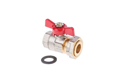 Шаровой кран AV Engineering с накидной гайкой 1/2"x3/4" PN40 AVE096001