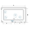 Душевой уголок RGW CL-48B (CL-14B + Z-050-1B) 110x100 черный, прозрачное 32094801-014