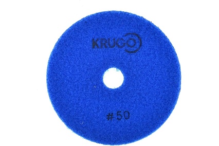 Алмазный гибкий шлифовальный круг (черепашка), 100 мм, Р50, сухой KRUGO PPD040050