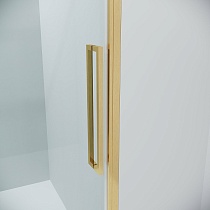 Душевая дверь Grossman Cosmo 100x195 прозрачное, золото сатин 100.K33.02.100.32.00