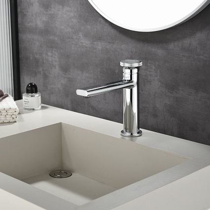 Смеситель для раковины Black&White Gravity GF-7107-С хром