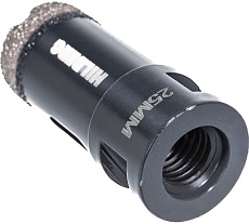 Коронка алмазная по керамике и керамограниту Super Hard (25 мм; M14) Hilberg HH625