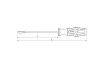 Шлицевая отвертка Thorvik SDL4100 SL4х100 мм 52133
