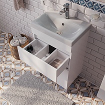 Мебель для ванной Iddis Zodiac 50 см напольная с ящиками, белый