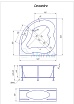 Акриловая ванна 1MarKa Cassandra 140x140