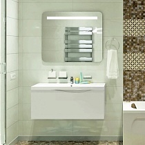Мебель для ванной 1MarKa Этюд 100П, белый глянец