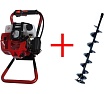 Ледобур ADA GroundDrill-5 ICE FISHERMAN в комплекте со шнеком Ice Drill 150 (1000 мм) А00306