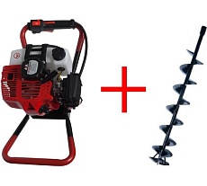 Ледобур ADA GroundDrill-5 ICE FISHERMAN в комплекте со шнеком Ice Drill 150 (1000 мм) А00306