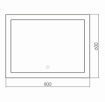 Зеркало Silver Mirrors Norma neo 80x60 см с подсветкой