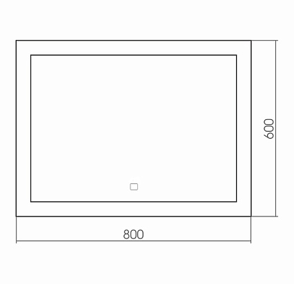 Зеркало Silver Mirrors Norma neo 80x60 см с подсветкой