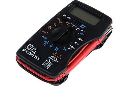 Мультиметр Тундра mini, DT-83C, ACV/DCV, DCA, 200-2МΩ, проверка батареек 9V 1026053