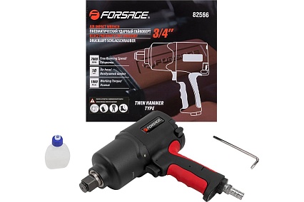 Ударный пневмогайковерт Forsage Twin Hammer F-82566(48141)