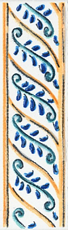 Бордюр Kerama Marazzi Капри майолика 3х9.9 см, STG\A493\1146