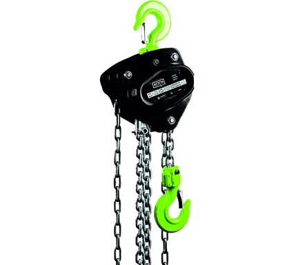 Ручная цепная таль HITCH CH200-G, 0.5 т, 9 м, гальваническая цепь SZ060839