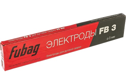 Электрод сварочный с рутиловым покрытием FB 3 (0.9 кг; 3 мм) Fubag 38859