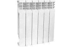Биметаллический радиатор STI RUS (F) 500/80 6 секций (цвет - белый), боковое подключение D220-00301