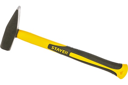 Слесарный кованый молоток с двухкомпонентной фибергласовой ручкой 0.5кг Stayer PROFI 20050-05_z01