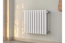 Вертикальный стальной радиатор GUARDO Retta 6P 300x1280 мм, 26 секций, S=12м², нижнее левое подключение 6P-0300-26 NK-VER-L R9016(M)