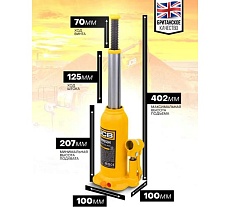 Бутылочный домкрат JCB 5 т, с клапаном, TH90504(58023) JCB-TH90504(58023)