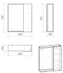 Зеркальный шкаф Grossman Юнит 60 см