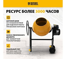 Бетоносмеситель Denzel B-125 95421