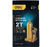 Домкрат бутылочный гидравлический 2т DQ71002 (высота подъема 180-333мм) Deli 130436
