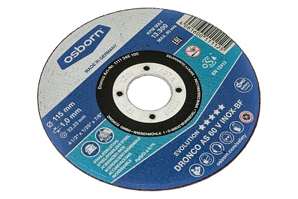 Диск отрезной по металлу Evolution AS60V (115x1x22.23 мм) DRONCO 1111246100