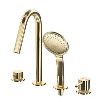 Смеситель на борт ванны Cezares Leaf LEAF-BVDM4-L-SR Sunrise