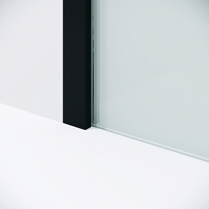 Душевая перегородка Niagara Nova NG-582-12BLACK 120x200 белый градиент, профиль черный матовый