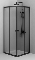Душевой уголок Am.Pm Sunny W87G-403-9090-BT 90x90 прозрачный, черный матовый