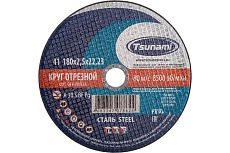 Круг отрезной по металлу (180х2,5х22 мм, A 30 R/S BF) Tsunami D16101802522000
