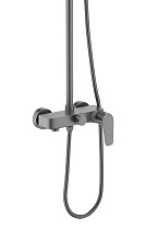 Душевая стойка Aquatek Бетта AQ2140BGM оружейная сталь