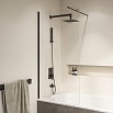 Шторка для ванны RGW SC-050B 351105007-14 70 см черный, прозрачное