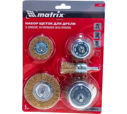 Набор щеток для дрели 5 шт. Matrix 74492