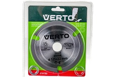 Диск отрезной по дереву (125x22.2x2.8 мм; 3 зуба) для УШМ Verto 61H198