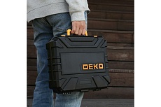 Аккумуляторная дрель-шуруповерт Deko DKCD20FU-Li + набор 195 инструментов для дома, 20 В, 2х2.0 Ач, в кейсе 063-4135
