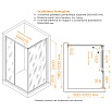 Душевой уголок RGW Leipzig LE-45-B 120x100 тонированное, черный 77124520-34