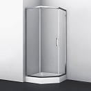 Душевой уголок WasserKRAFT Naab 86S11 90x90 хром, прозрачное